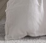 Caspian Quilt Cover Set Range White